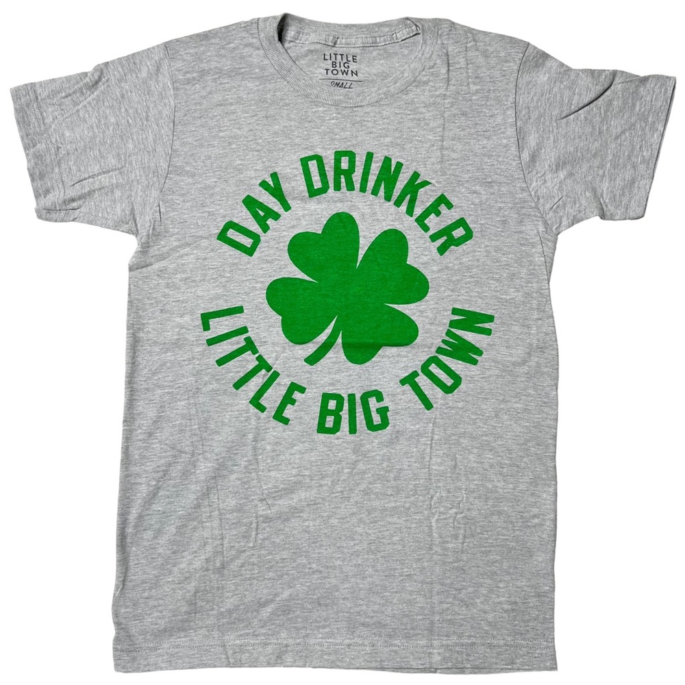 NWOT Little Big Town Official Day Drinker Shamrock Graphic T-Shirt Unisex S